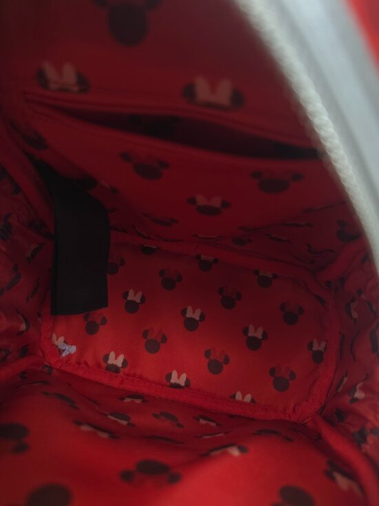 Loungefly Disney Minnie Mouse Red and Silver Cosplay Mini Backpack